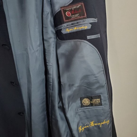 Vintage Men's Gianni Versace Blazer Suit Jacket by Michael's - Picture 8 of 10